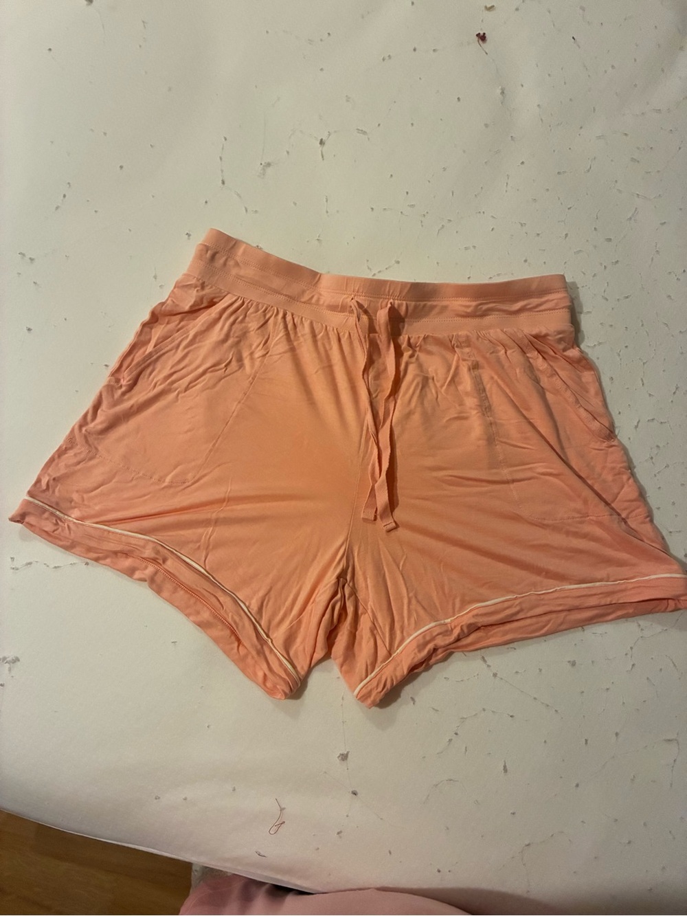 Liz Claiborne Peach Drawstring Athletic Shorts